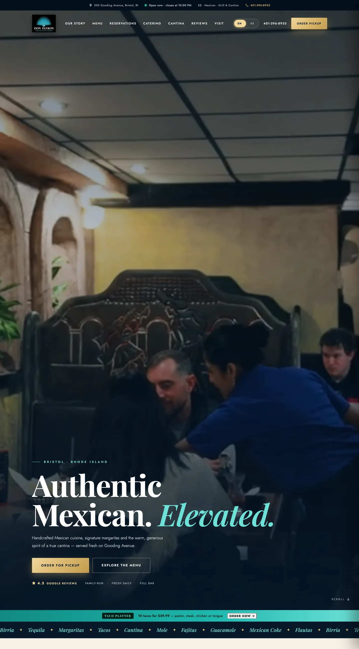 Don Patron website preview